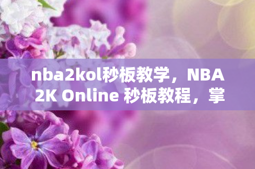 nba2kol秒板教学，NBA 2K Online 秒板教程，掌握技巧，轻松成为篮板高手！