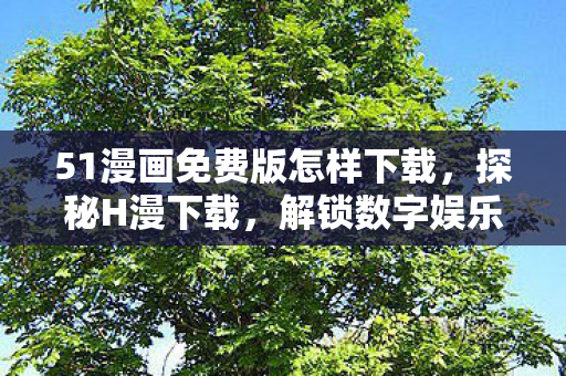 51漫画免费版怎样下载，探秘H漫下载，解锁数字娱乐的新世界