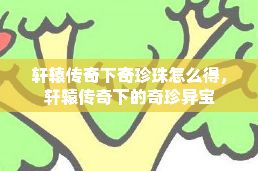 轩辕传奇下奇珍珠怎么得,轩辕传奇下的奇珍异宝 轩辕传奇下奇珍珠怎么得,轩辕传奇下的奇珍异宝