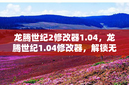 龙腾世纪2修改器1.04，龙腾世纪1.04修改器，解锁无限可能的冒险之旅