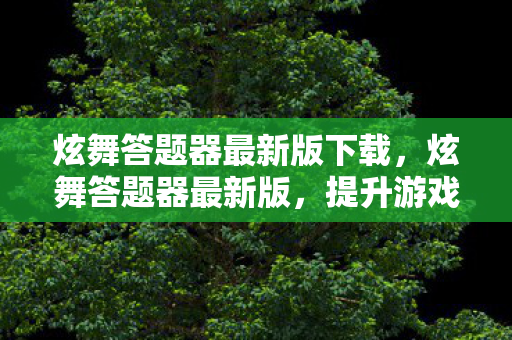 炫舞答题器最新版下载,炫舞答题器最新版,提升游戏乐趣的必备神器 炫舞答题器最新版下载,炫舞答题器最新版,提升游戏乐趣的必备神器