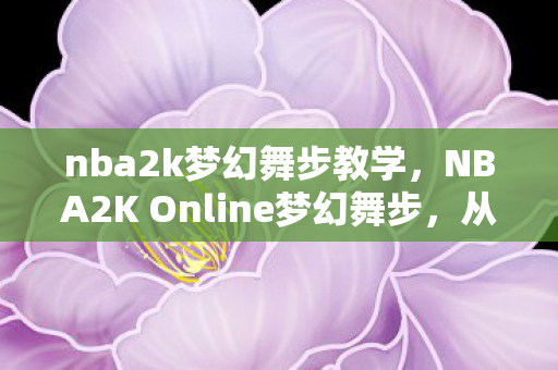 nba2k梦幻舞步教学，NBA2K Online梦幻舞步，从虚拟球场到现实舞台的跃迁