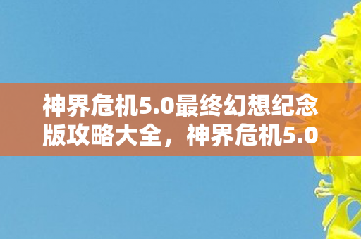 神界危机5.0最终幻想纪念版攻略大全,神界危机5.0最终幻想纪念版攻略 神界危机5.0最终幻想纪念版攻略大全,神界危机5.0最终幻想纪念版攻略