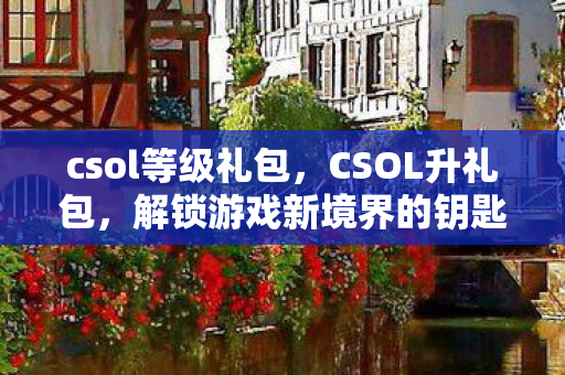 csol等级礼包,CSOL升礼包,解锁游戏新境界的钥匙 csol等级礼包,CSOL升礼包,解锁游戏新境界的钥匙