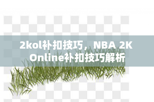 2kol补扣技巧，NBA 2K Online补扣技巧解析