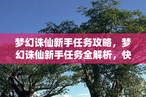 梦幻诛仙新手任务全解析图片