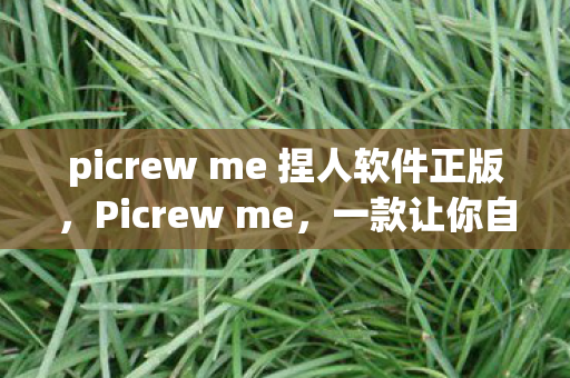 一款让你自由创造虚拟形象的神奇软件图片