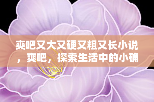 爽吧又大又硬又粗又长小说，爽吧，探索生活中的小确幸