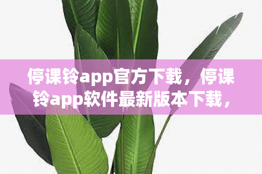 停课铃app官方下载，停课铃app软件最新版本下载，便捷教育信息获取新选择