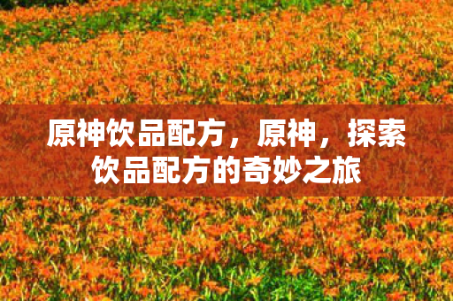 原神饮品配方，原神，探索饮品配方的奇妙之旅