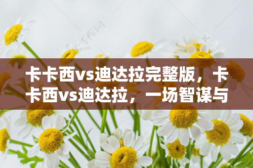 卡卡西vs迪达拉完整版，卡卡西vs迪达拉，一场智谋与艺术的较量