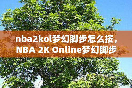 nba2kol梦幻脚步怎么按，NBA 2K Online梦幻脚步教学指南
