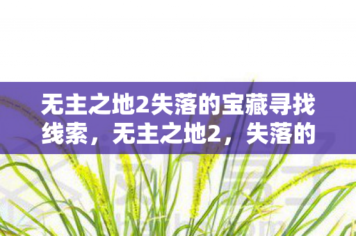 无主之地2失落的宝藏寻找线索,无主之地2,失落的宝藏收集线索 无主之地2失落的宝藏寻找线索,无主之地2,失落的宝藏收集线索