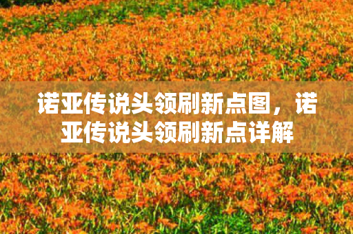 诺亚传说头领刷新点图,诺亚传说头领刷新点详解 诺亚传说头领刷新点图,诺亚传说头领刷新点详解