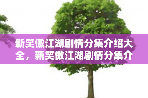 新笑傲江湖剧情分集介绍大全图片