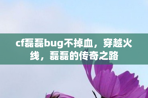 cf磊磊bug不掉血图片
