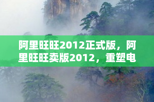 阿里旺旺2012正式版图片