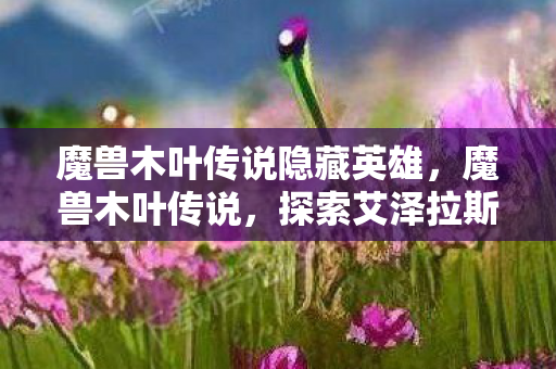 魔兽木叶传说隐藏英雄，魔兽木叶传说，探索艾泽拉斯与火影世界的奇妙融合