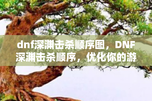 dnf深渊击杀顺序图图片