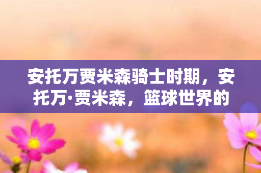 安托万贾米森骑士时期，安托万·贾米森，篮球世界的璀璨明星