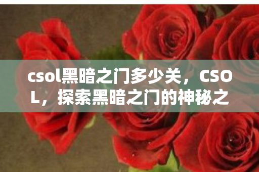 csol黑暗之门多少关图片