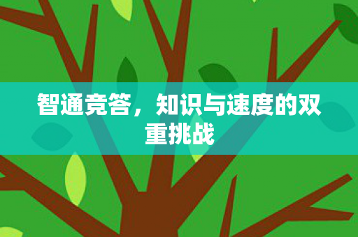 智通竞答，知识与速度的双重挑战