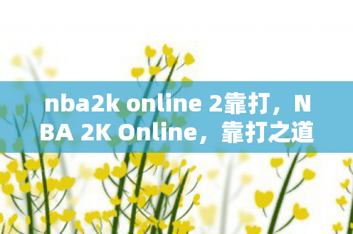 nba2k online 2靠打，NBA 2K Online，靠打之道