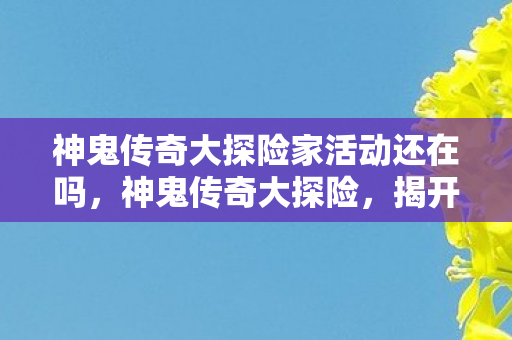神鬼传奇大探险家活动还在吗图片