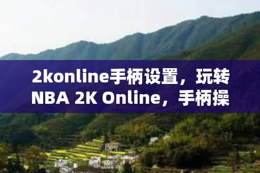 2konline手柄设置，玩转NBA 2K Online，手柄操作指南助你成为顶尖玩家！
