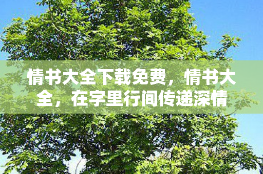 在字里行间传递深情图片