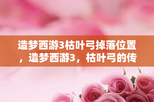 造梦西游3枯叶弓掉落位置图片