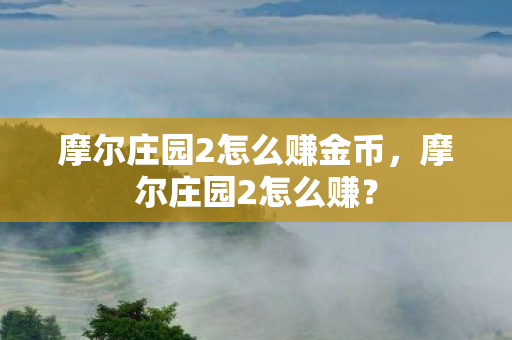 摩尔庄园2怎么赚金币图片