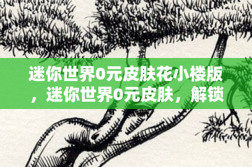 迷你世界0元皮肤花小楼版图片