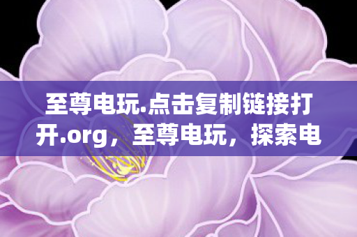 探索电子游戏的魅力与未来图片