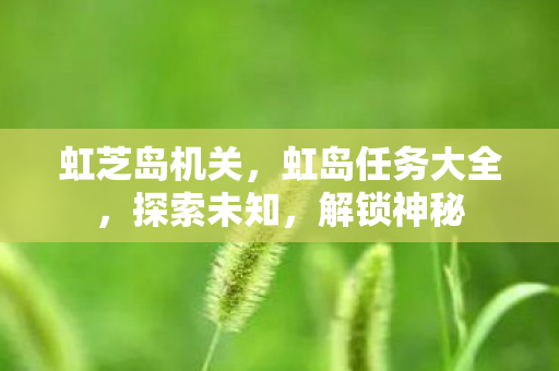 虹岛任务大全图片