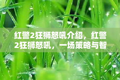 一场策略与智慧的较量图片