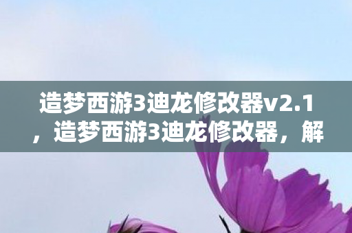 造梦西游3迪龙修改器v2.1，造梦西游3迪龙修改器，解锁游戏新境界的利器