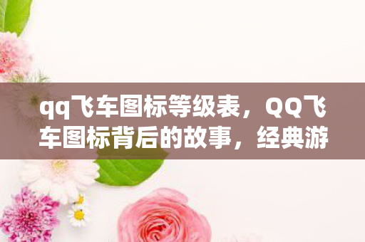 QQ飞车图标背后的故事图片