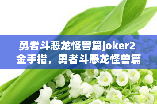 勇者斗恶龙怪兽篇joker2 金手指图片