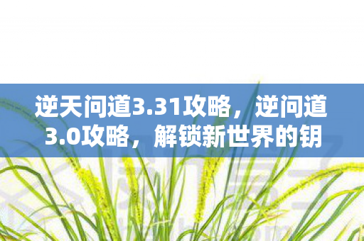 解锁新世界的钥匙图片