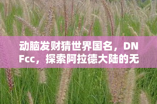 探索阿拉德大陆的无限可能图片