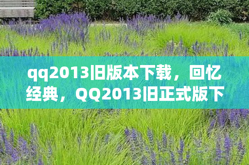 QQ2013旧正式版下载与体验图片