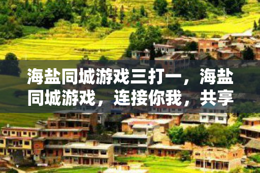 海盐同城游戏三打一图片