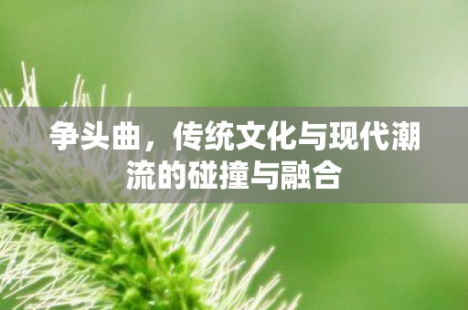 传统文化与现代潮流的碰撞与融合图片