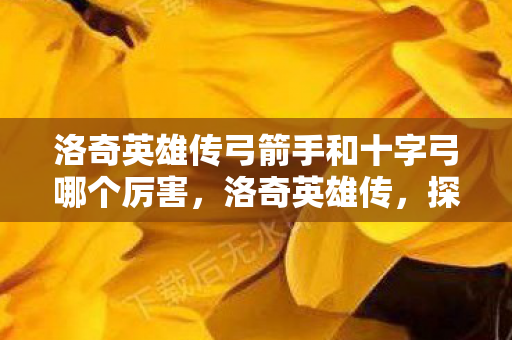 洛奇英雄传弓箭手和十字弓哪个厉害图片