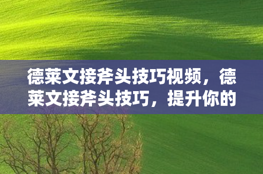德莱文接斧头技巧视频图片