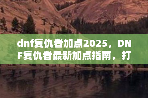 dnf复仇者加点2025图片