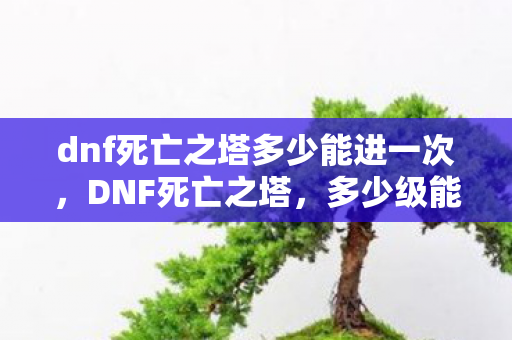 dnf死亡之塔多少能进一次图片