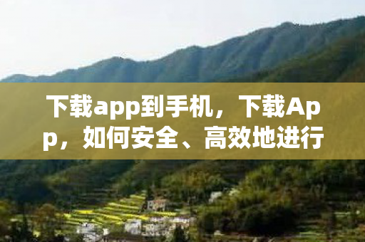 高效地进行应用下载图片