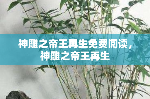 神雕之帝王再生免费阅读图片